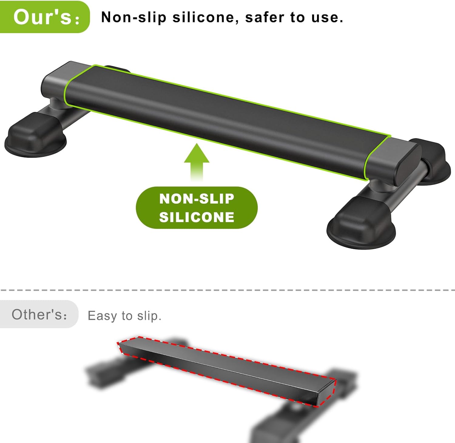 Kipika Gymnastic Stall Bar & Calf Raise Bar Bundle - Swedish Ladder with Adjustable Dip Bar and Heavy-Duty Calf Raise Machine for Home Gym, Fitness, and Strength Training