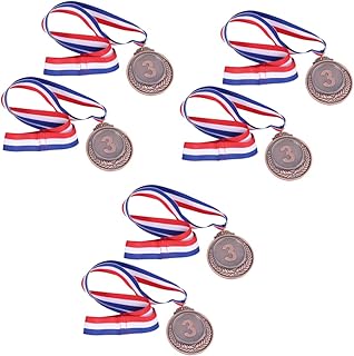INOOMP Sports Medals Award Medal 6 pcs Metal Award Medal Competition Medal Award The Medal Sports Wheat Metal Award Medal Wheat Winner Medal