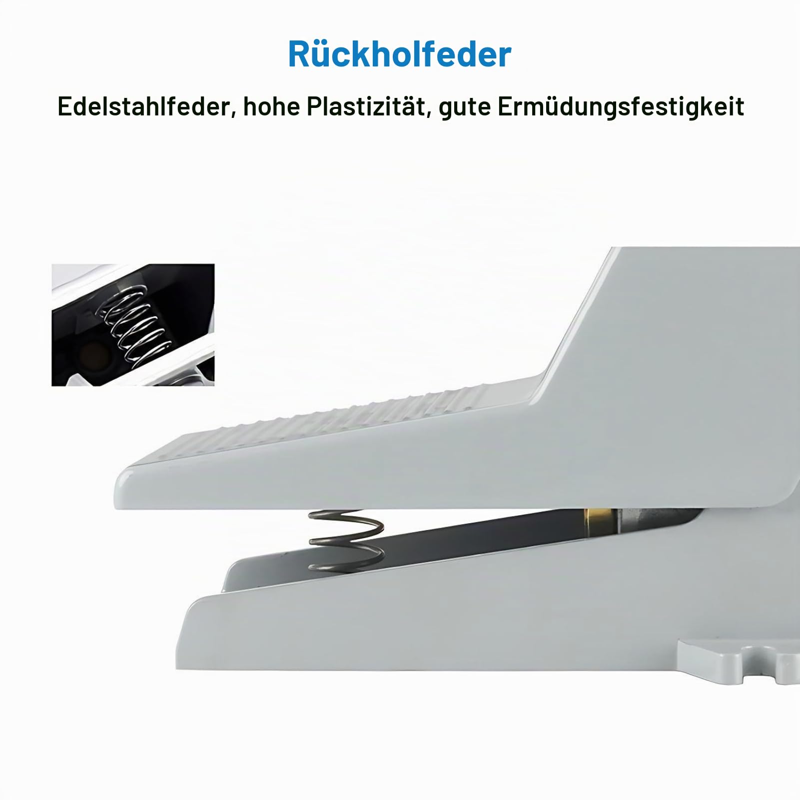 Pneumatischer Fußpedalschalter 2 Positionen-5 Wege Aluminium Pneumatisches Fußpedalventil Pneumatisches Fußschalter Kit mit Abdeckungsverriegelung | 200.000+ Tritte, Direkt Wirkendem Design, Kein Netzteil, Aluminum, Kompakt, Stabil, Langlebig, Für Maschin