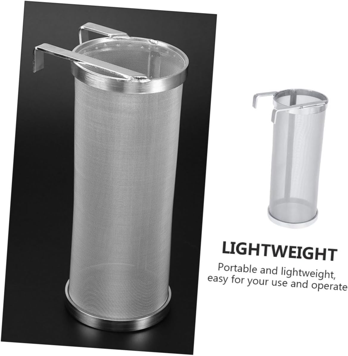 Hemobllo 1Pc Sturdy Stainless Steel Wine Filter Barrel Creative Beer Filter with Easy Clean Design for Home Brewing and Wine Making