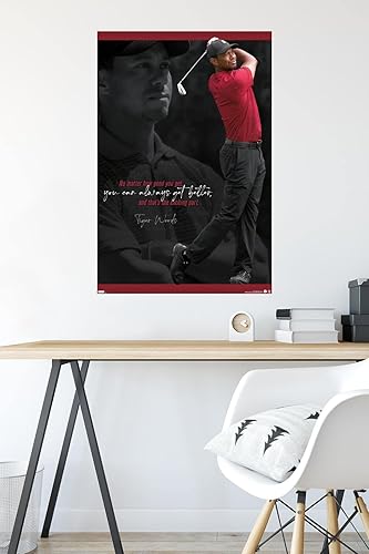 Miniatura 4 de Trends International Tiger Woods - Póster de pared con texto en inglés "Always Get Better", 22.375 x 34 pulgadas, versión premium sin marco
