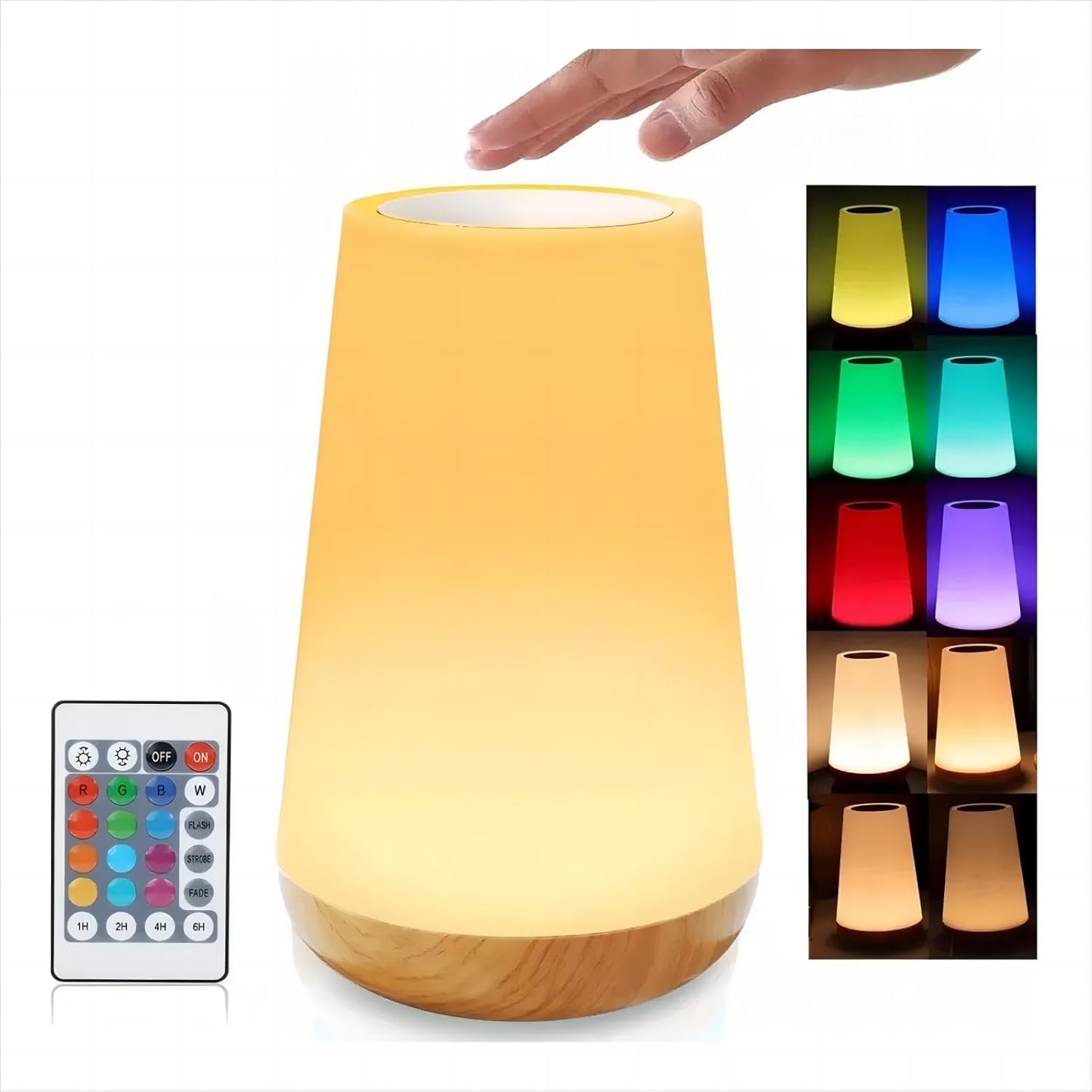 LÁMPARA DE NOCHE LED LLAMA LUZ CÁLIDA RECARGABLE - Led Center