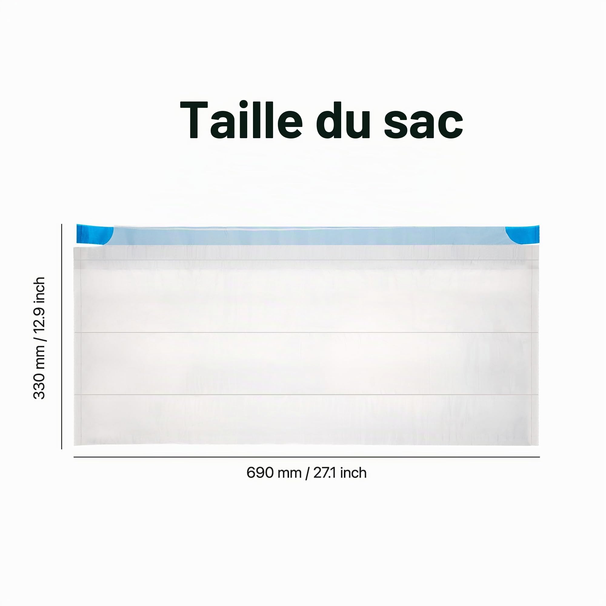 M1 Litière Auto-nettoyante à Couvercle Ouvert pour Chat (M1 Sacs à Poubelle)