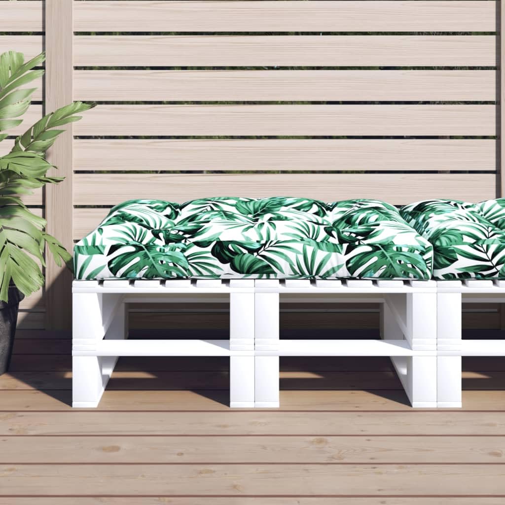 Cuscino per pallet, verde, 120 x 80 x 12 cm, in tessuto, impermeabile, con morbida imbottitura in fibra cava, antiscivolo, versatile, per sedie da giardino, balcone, terrazza, interni ed