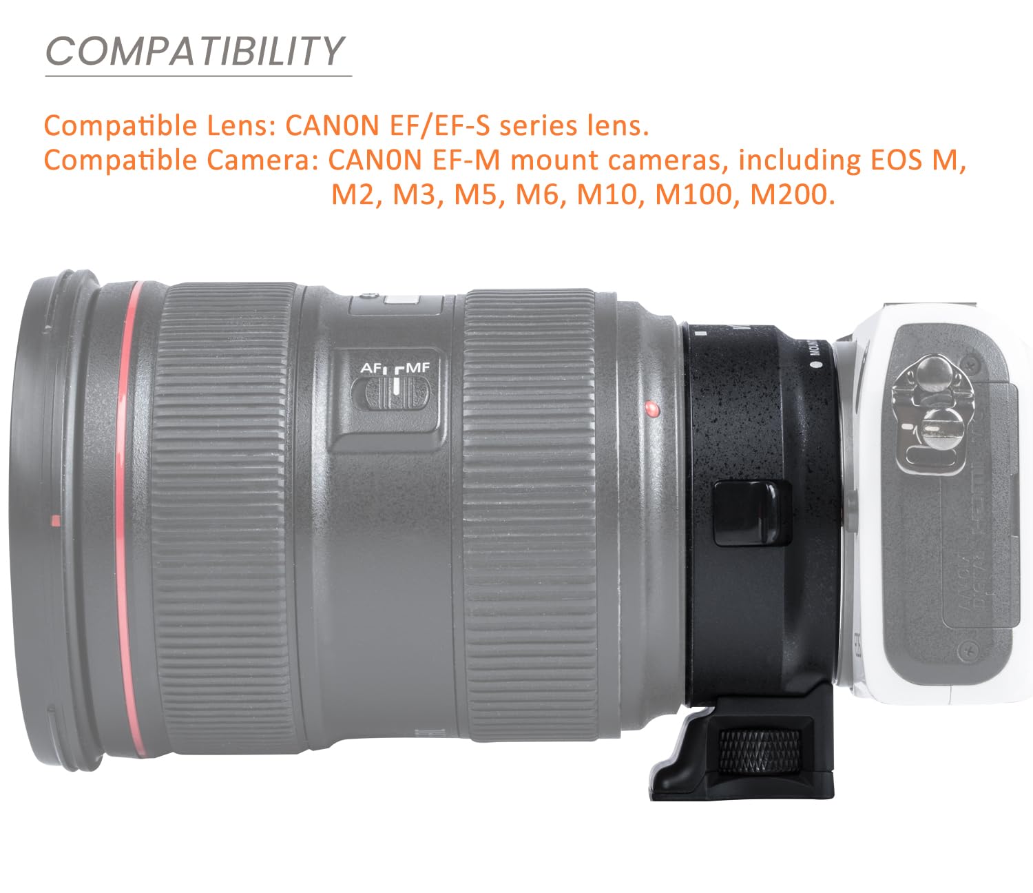 Canon EF-EOS M Mount Adapter EF/EF-Sレンズ用 Amazon.com : EF-EOS M Lens Adapter Auto-Focus Lens Converter Ring