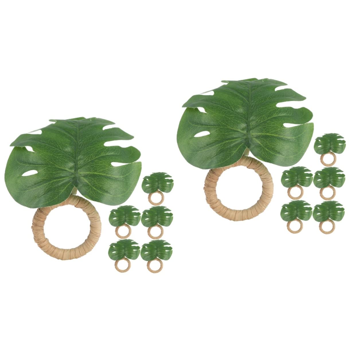 ULTECHNOVO Servilletero Acción De Gracias Boda Simple Condujo Artificial Y Decoración para Follaje Hebilla De Servilleta De Mesa De Comedor Páginas 6 Piezas X 4