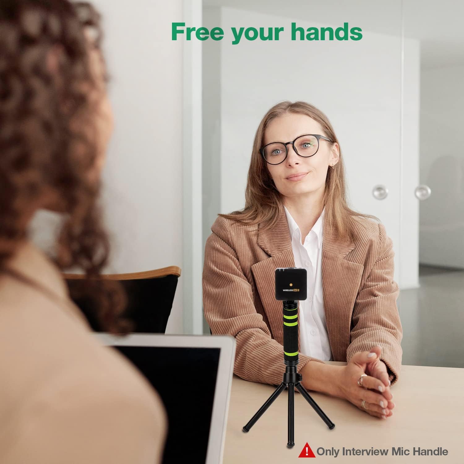 SUNMON Wireless Microphone Handle, Adapter Compatible with RODE Wireless Go and Go 2, Suitable for Interviews, Hosting, Live Streaming - Image 5