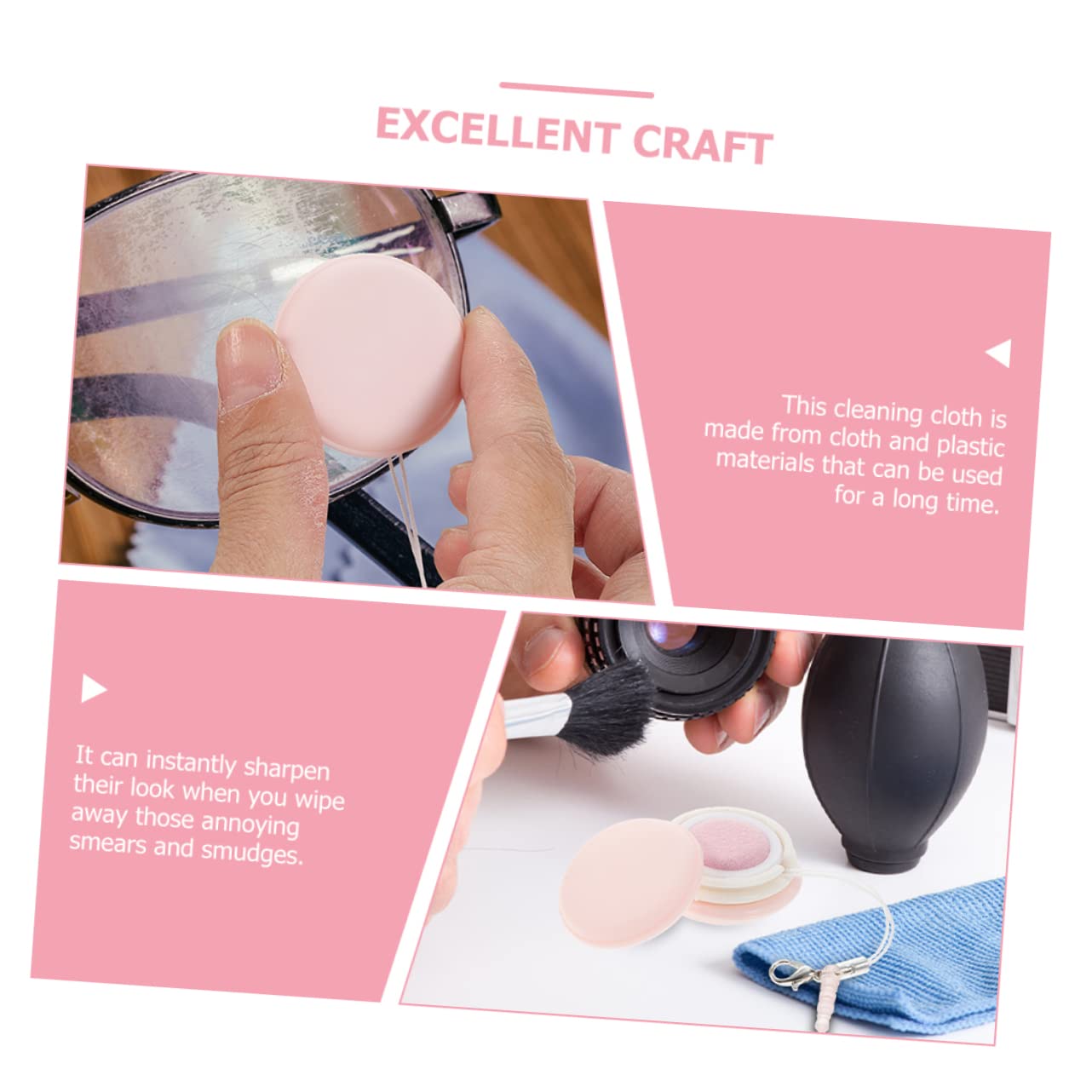 GLEAVI 18piezas Paquete De Paños De Microfibra Para Limpiar Lentes y Pantallas Diseño De Macarón Para Gafas Teléfonos y Laptops Portátil y Eficaz Limpieza