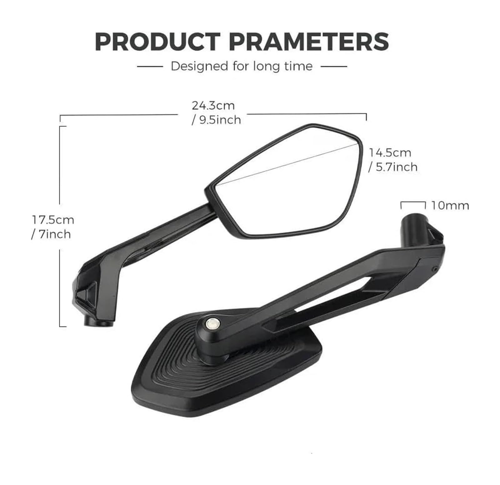 Motocicleta para BMW R 1250 GS F850GS R1200GS LC ADV para R1250 2023 Accesorios Espejo Retrovisor Lateral Motocicleta Adventure Espejo Retrovisor(CNC)