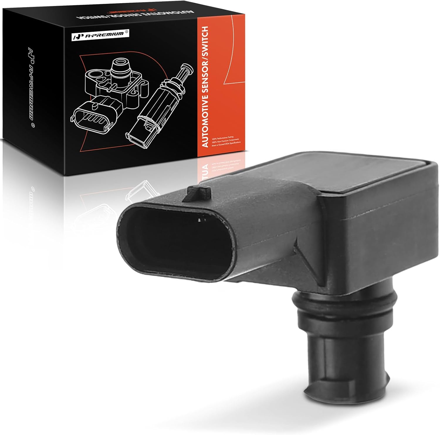 A-Premium Manifold Map Pressure Sensor Compatible with Chrysler Town & Country Dodge Avenger Jeep Ram 1500 2500 3500