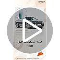 Image of SW 80% VLT Nano Ceramic Car Front Window Film 99% Anti UV Heat Insulation Sun Blocking Solar Window Tint for Car Windshield Rear Side Window, Light Blue, 20Inch X 10Feet, Peel and Stick