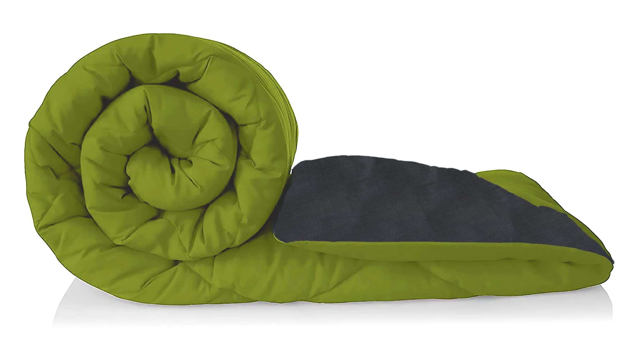 THE HOME TALK Cotton Duvet Blanket | Bed Comforter | Heavy Weight | Polyester Filling | Ultra Soft | Single Bed | All Weather Quilt | AC & Winter Blanket | 60X90 INCH | 200 GSM | Green & Grey-image-20