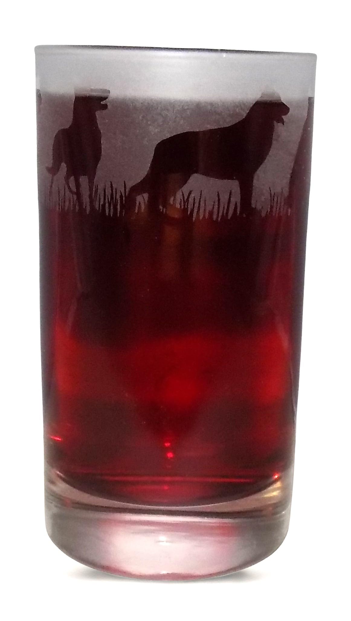 German Shepherd Hand Etched Highball Tumbler — image 1