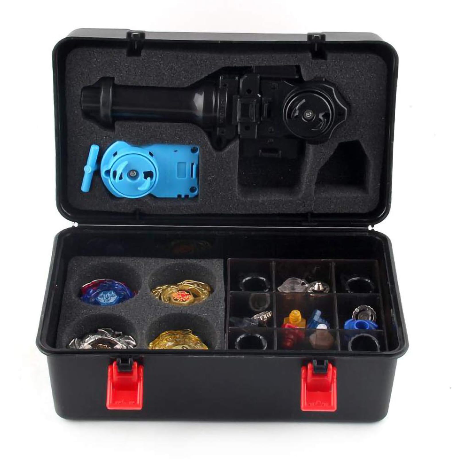 8Pcs Peonzas | Juego De Trompos De Combate De Giroscopio De Metal De 4D Fusion Model Evolution Combination Series con transmisor y asa-D
