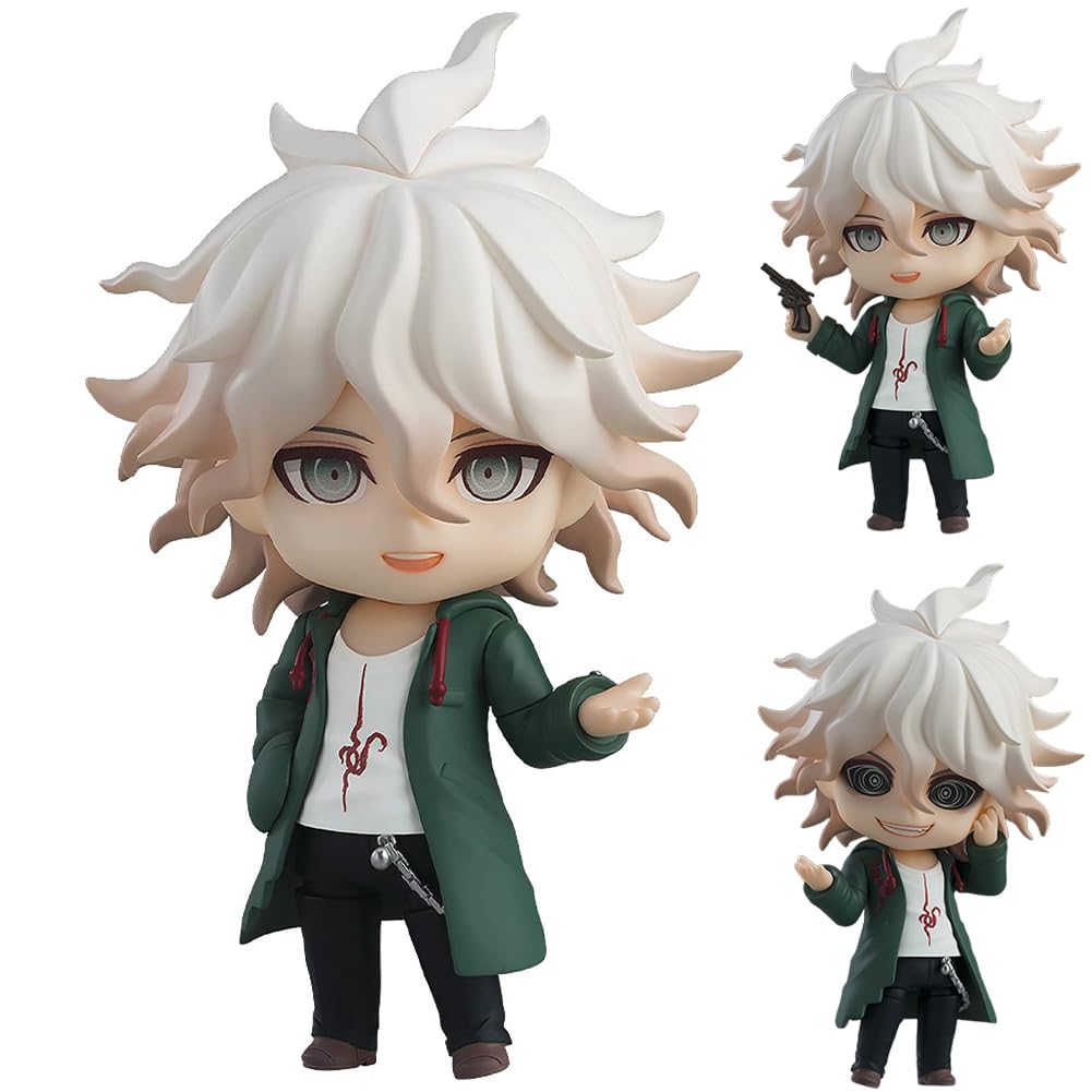 Xinchangda Nagito Komaeda Figures Nagito Komaeda Anime Action Figure Statues Accessories Replaceable PVC 10CM Action Collectible Model Indoor Decoration Ornaments Gifts
