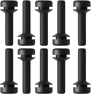 Baoblaze 10x Grate Rubber Feet 50mm Stove Grate Rubber Feet Easy to Install Practical Cooktop Grate Foot Rubber Pads for PS11729077 WB02x24790