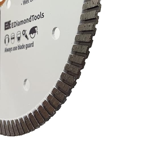 Miniatura 5 de Hojas de sierra de diamante de alto rendimiento de 7" para granito, cuarzo y otras piedras de ingeniería, eje de 7/8"-5/8" Hoja de piedra,Hoja