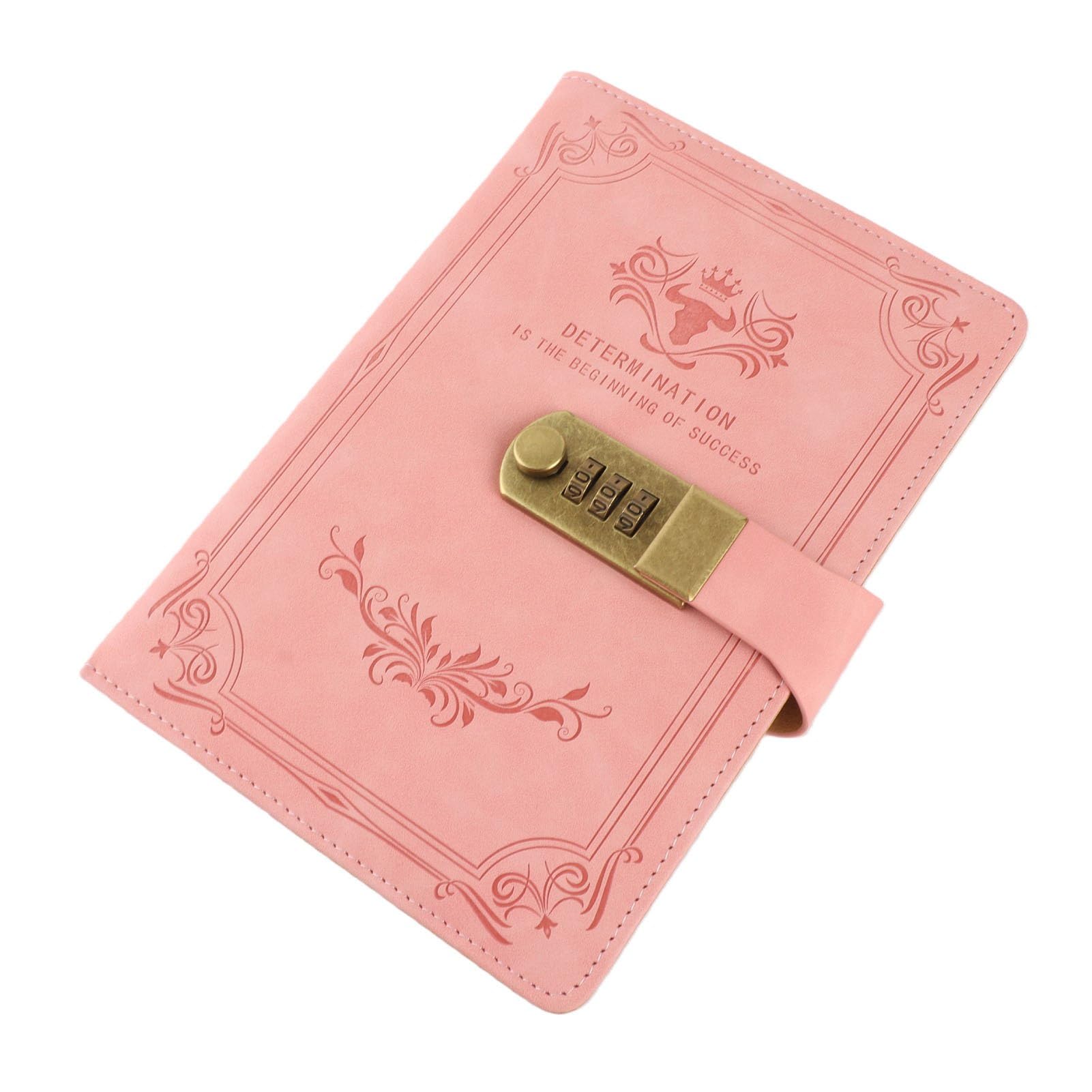 Generic Lock Journal Bezpieczny i Niezawodny Wodoodporny Notatnik z Miejscem na Długopis dla Nastolatek 5,8 X 8,3 ze Sztucznej Skóry PU