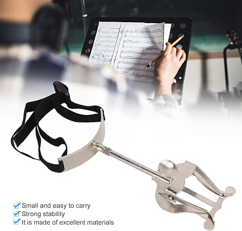 Miniatura 4 de El soporte de música duradero y fácil de transportar de tamaño pequeño de alta estabilidad que ahorra espacio es resistente, rígido y no se daña