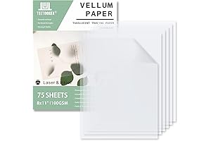 Teetookea Thin Printer Paper for Smooth Sketching and Invitations