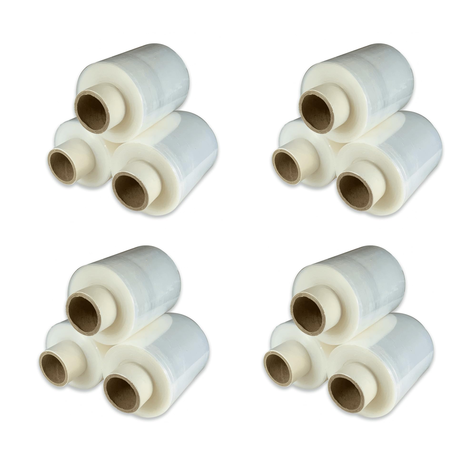 100mm Clear Mini 17mu Plastic Stretch Shrink Wrap Rolls 150m Long For Packaging (4)