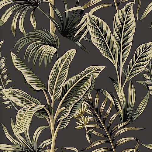 VaryStyle Tropical Wallpaper Peel and Stick Exotic Palm Tree Bana...