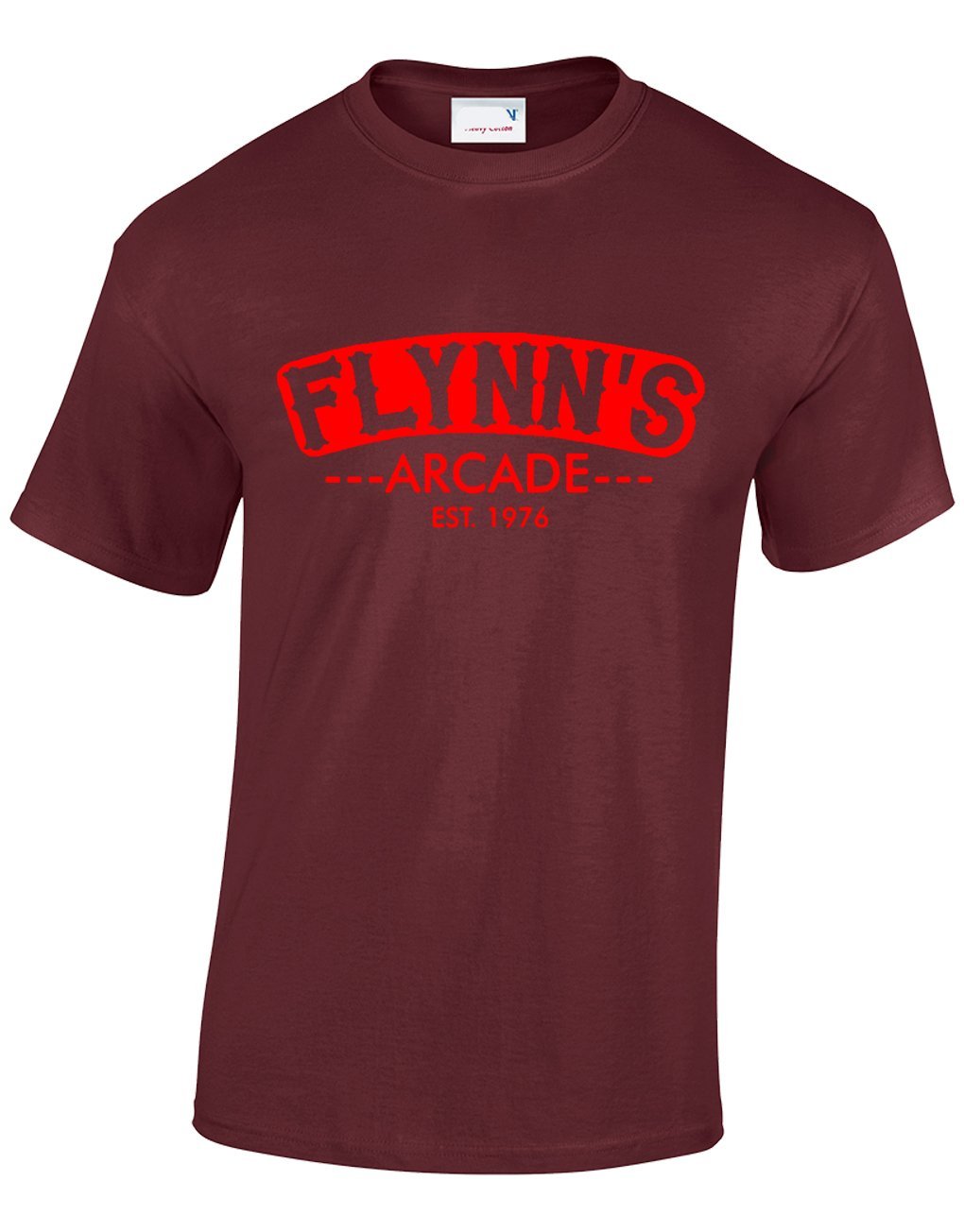 Crown Designs Flynns Arcade Sci Fi Movie Film Inspired for Men & Teenagers T-Shirts Tops - Maroon/Large
