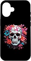 Vista 1 de Breast Cancer Skull Shirt For Women Sugar Skull Pink Ribbon Case for iPhone 16