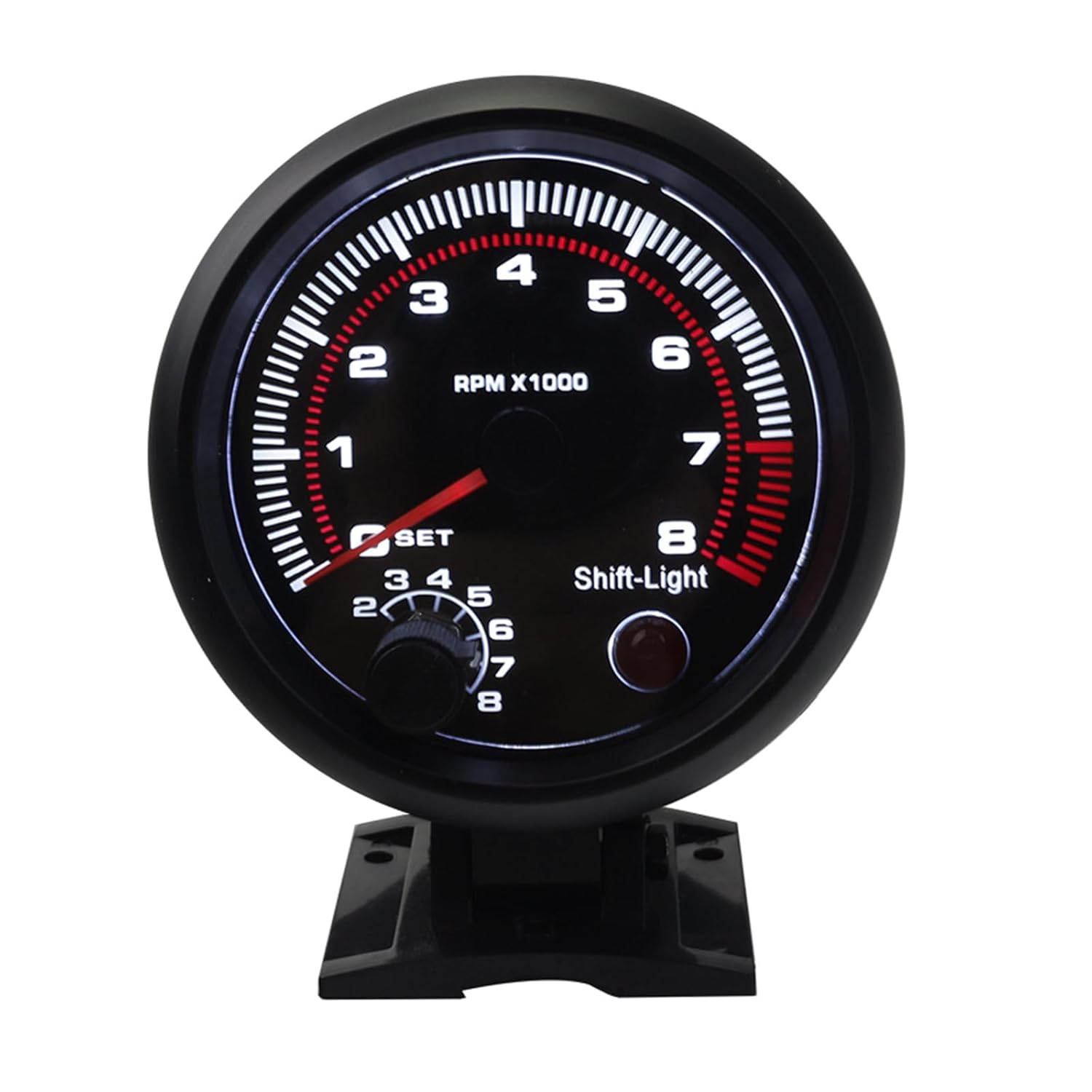 Gauge With Light 3.75in Electrical Tachometer For 4/6/8 Cylinder Gasolines Vehicles Modification Accessories