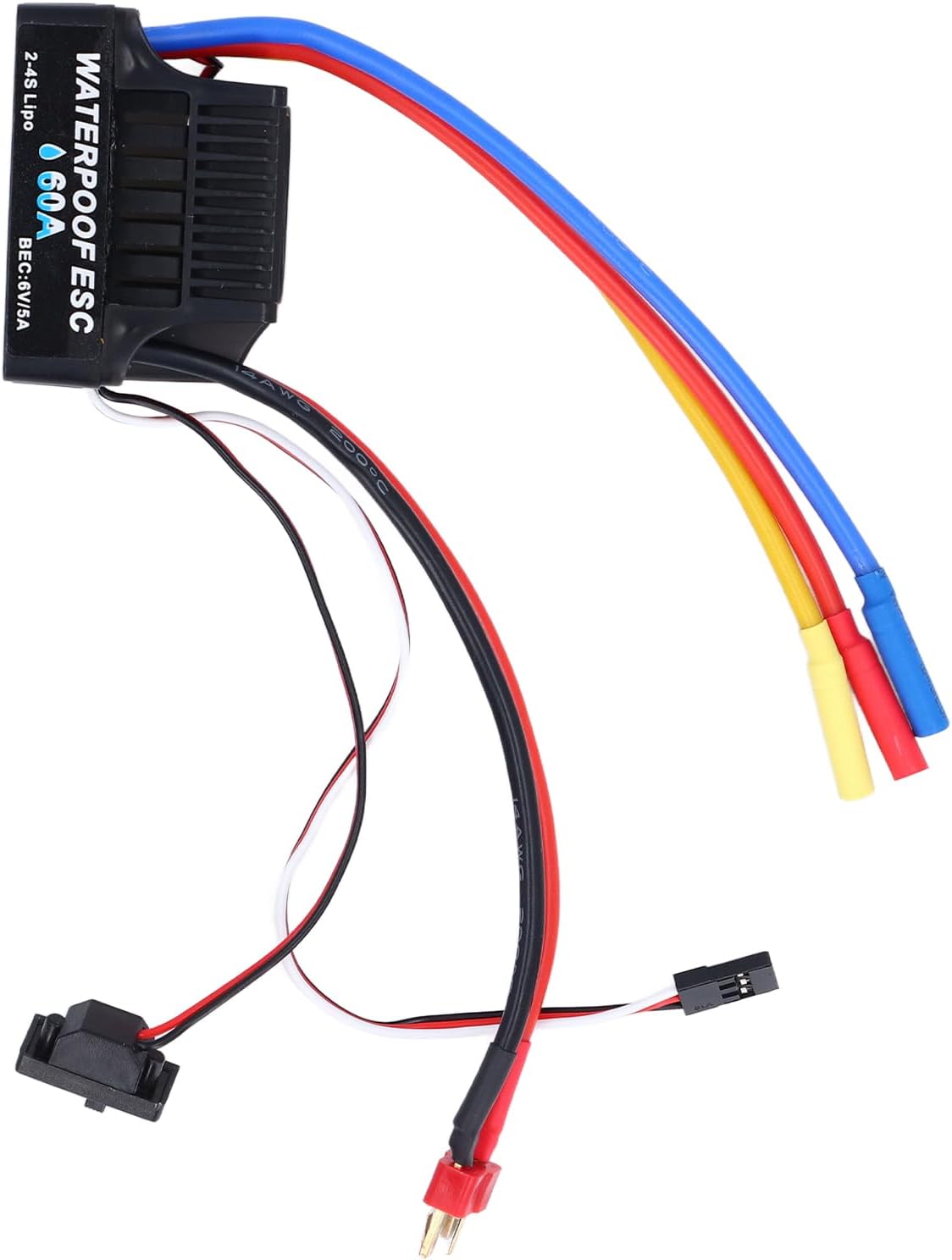 RC Car ESC ESC Esclass Speed ​​Controller 60A for HSP HPI, Remote Control ASS