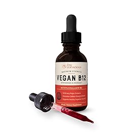 Live Conscious Vegan Vitamin B12 Sublingual Liquid Drops | Methylcobalamin Max Strength B12 5000mcg Formula | Vegan B 12 Vitamin Support Energy | Promote Memory & Aid Immune System | 60 Serving