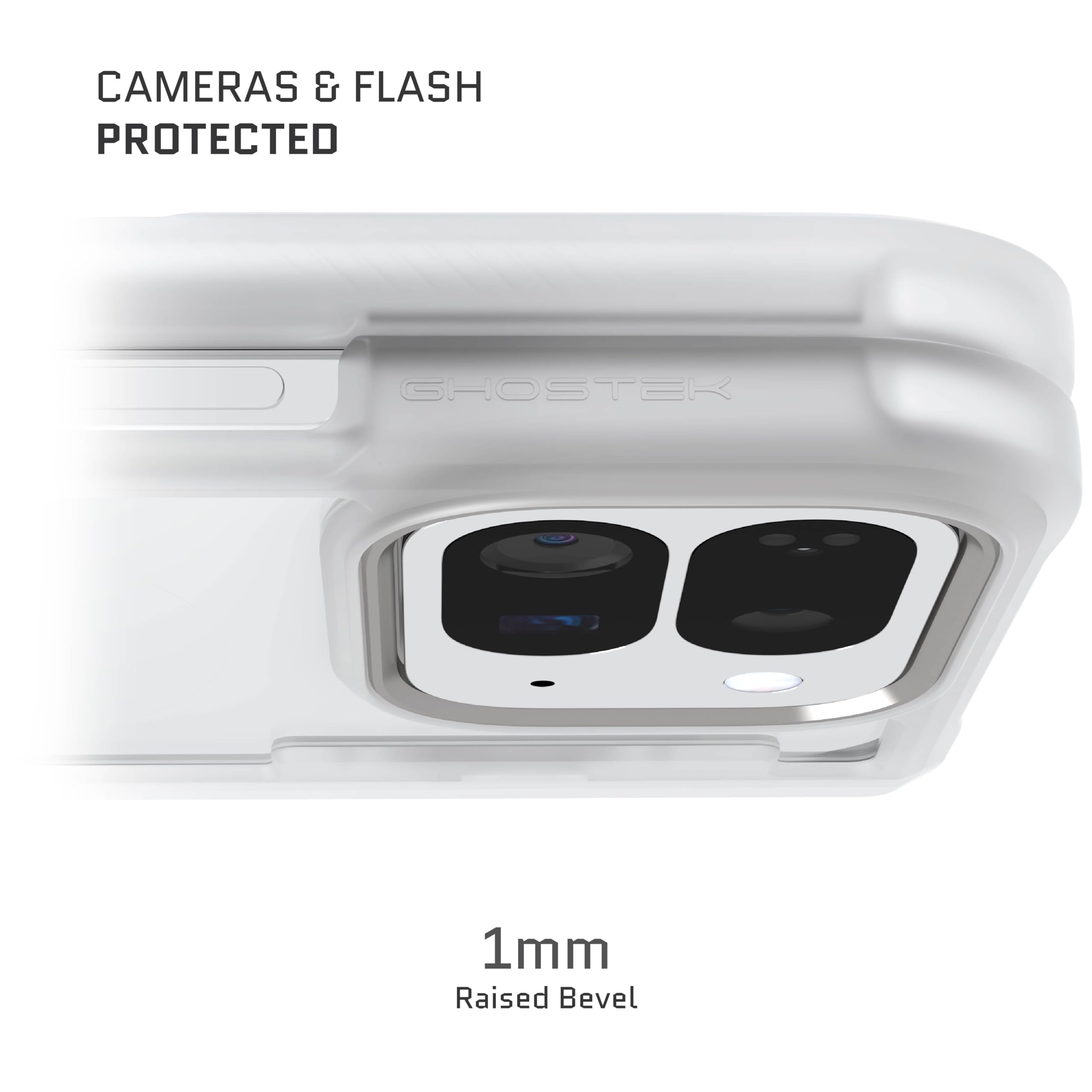 Ghostek Covert per Clear Pixel 10 Pro Fold - Custodia con cavalletto integrato e protezione completa per cardine, progettata per Google Pixel10 Pro Fold 2025 (8 pollici), colore: trasparente opaco.