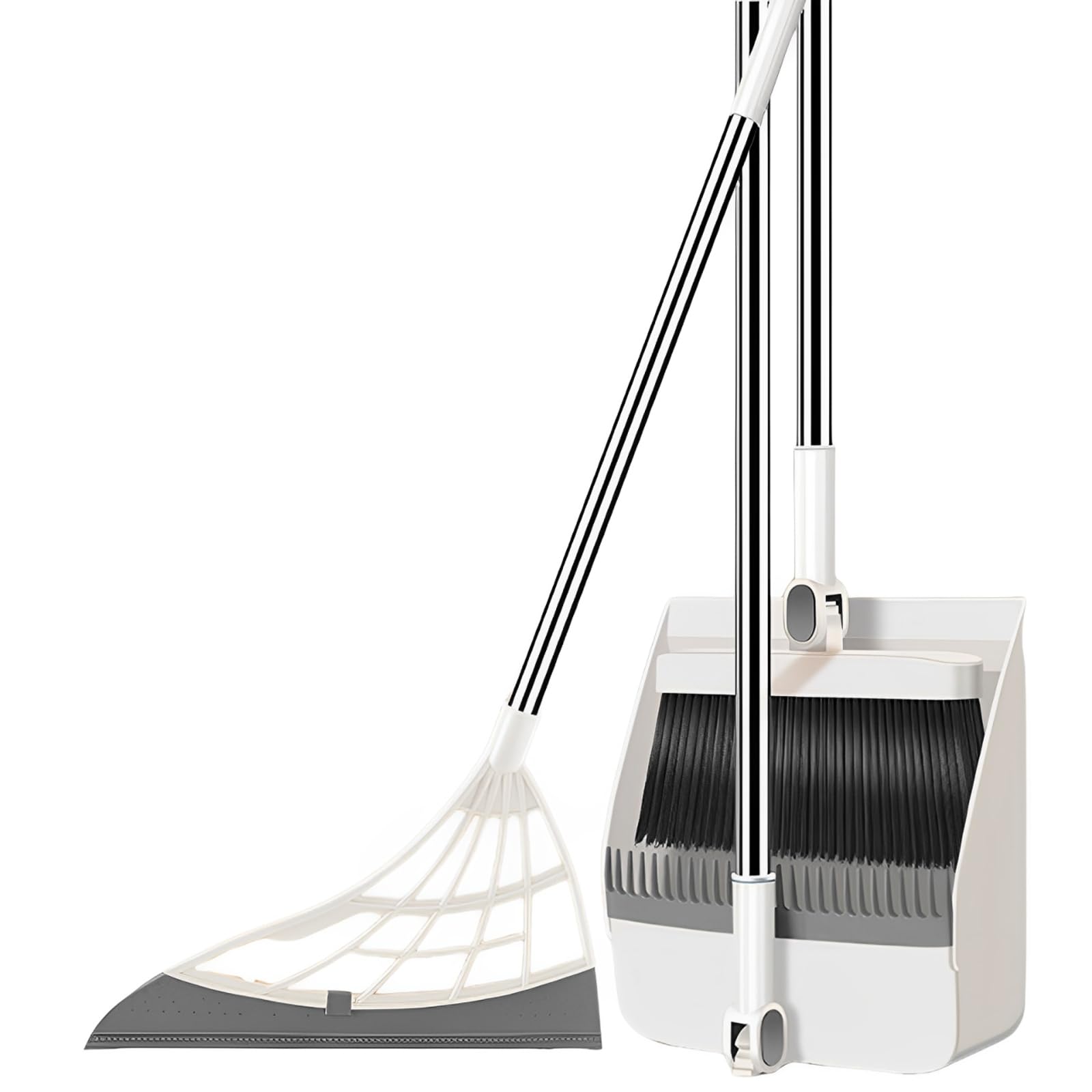 Besen- und Kehrschaufel-Set, Besen mit Kehrschaufel, Kombi-Set, Griff, 96,5 cm, Kehrschaufel, 86,4 cm, für Zuhause, Küche (3 Stück)