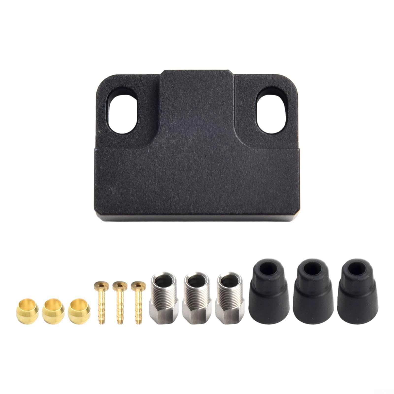 Bike Hydraulic Brake Hose Kit,Bike Tricycle Electric Vehicle Hydraulic Brake Cable Tee, Modified Connector Distribution Valve Adapter, (Rear)