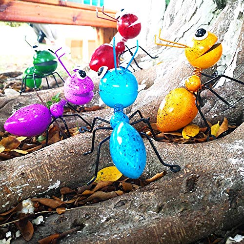 3D Metal Ant Wall Accents, Oversized Ants Insec Christmas Wall Decor Sculpture Hang Hanging Art Outdoor Garden for Home, Living Room, Patio, Office - Thumbnail 4