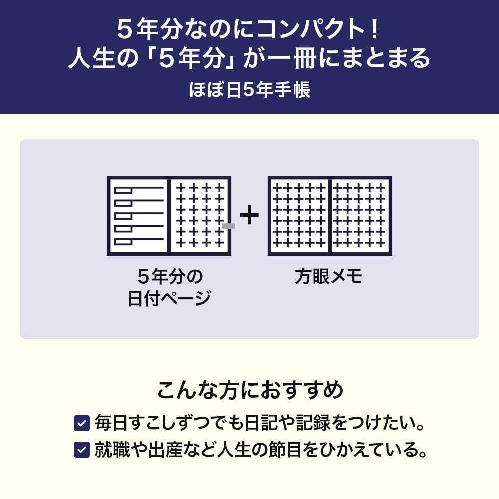 Amazon.co.jp: ほぼ日5年手帳(2026-2030)[A6サイズ] : 文房具