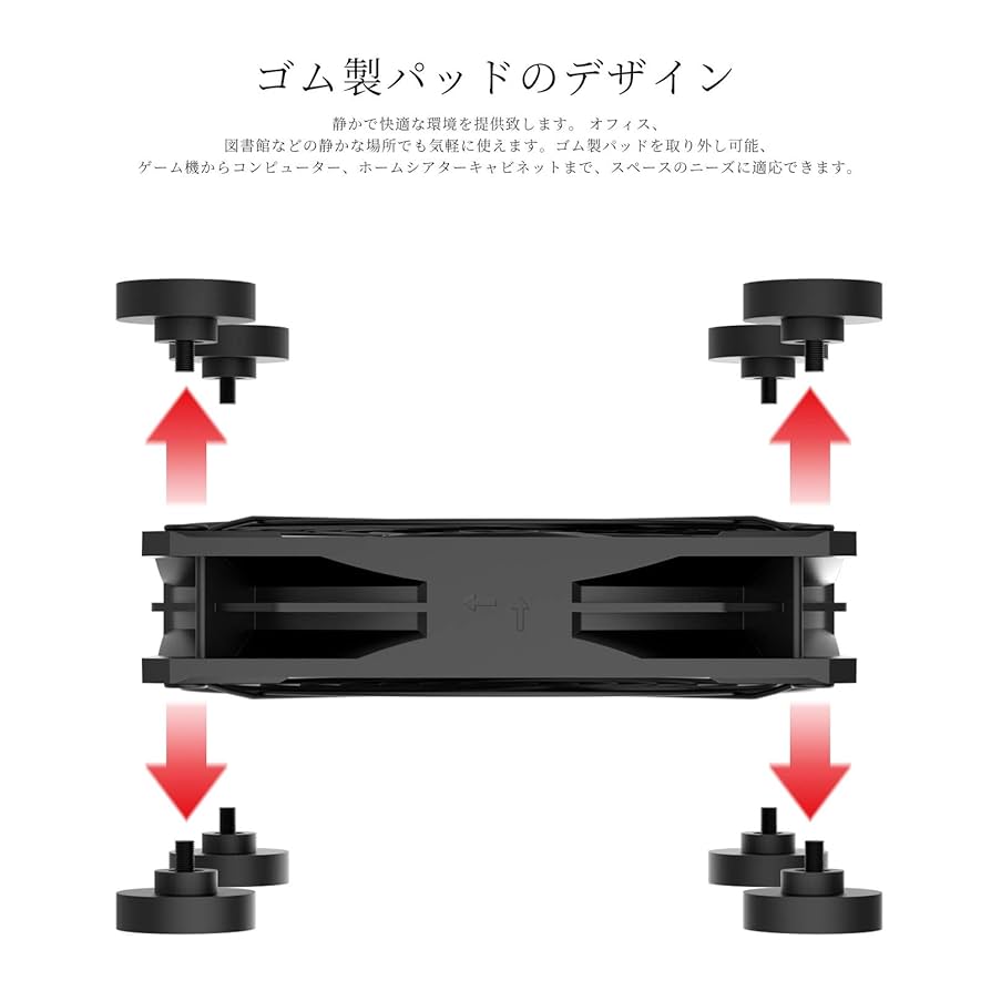 ICECRAFTUSBファン 3個セット サイズフリー1つ計ベスト付き