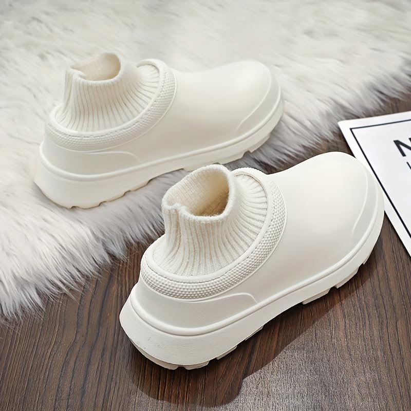 Comfort Knit Chef & Garden Shoes - Waterproof Slip-Ons with Durable Stitching - Solid Colors for All-Weather Work Style