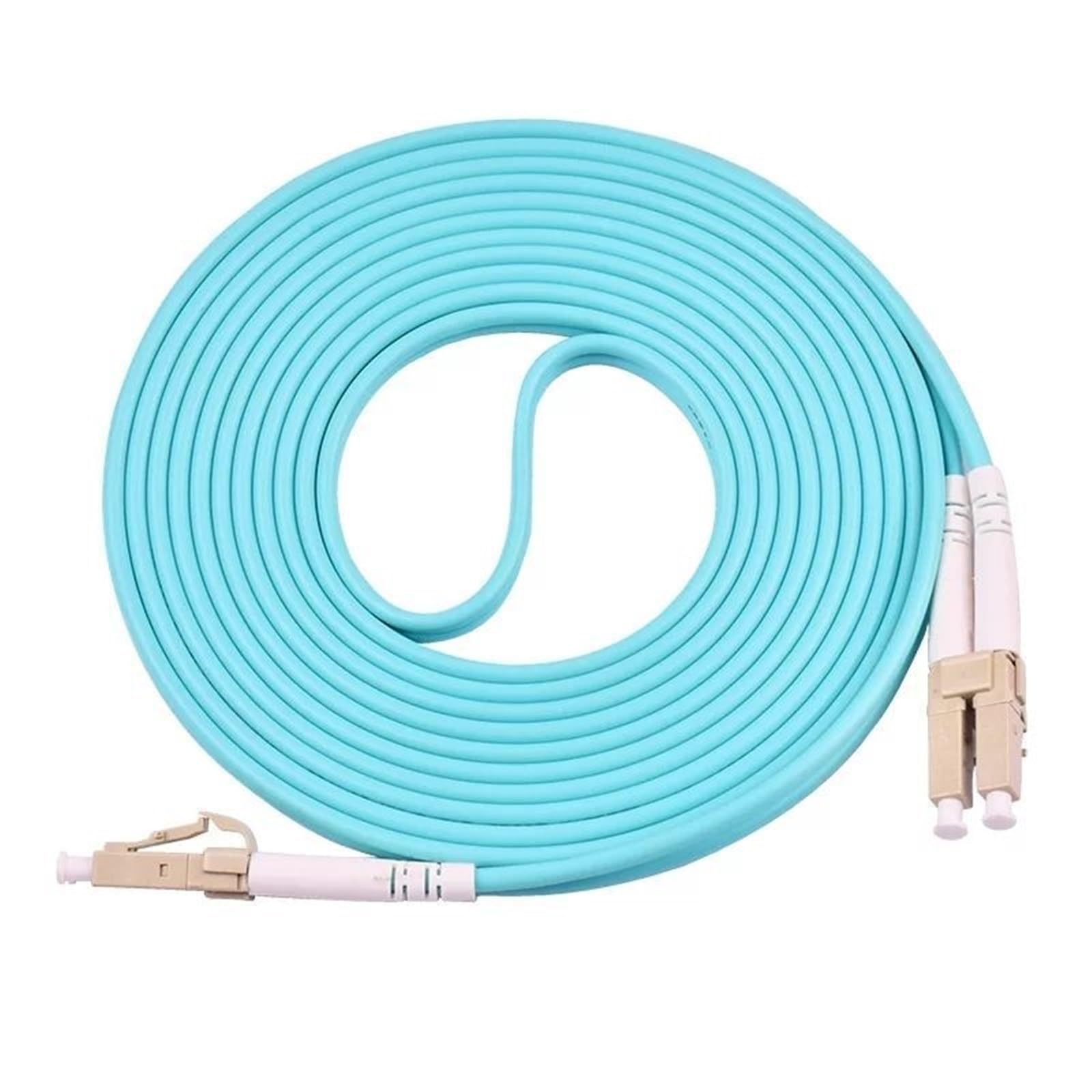 OM4 SC-SC-LC-LC-FC-FC-ST-ST Duplex Światłowodowe kable przyłączeniowe wielomodowe 2,0 mm 3,0 mm 2 Ftth Kabel krosowy IL(45M)