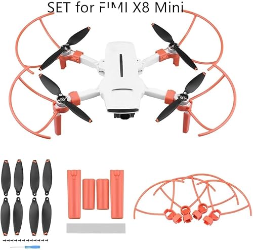 Miniatura 2 de ETLIN Tren de aterrizaje para FI-MI X8 MiniMini V2, accesorio ligero para ventiladores de ala (color juego naranja)