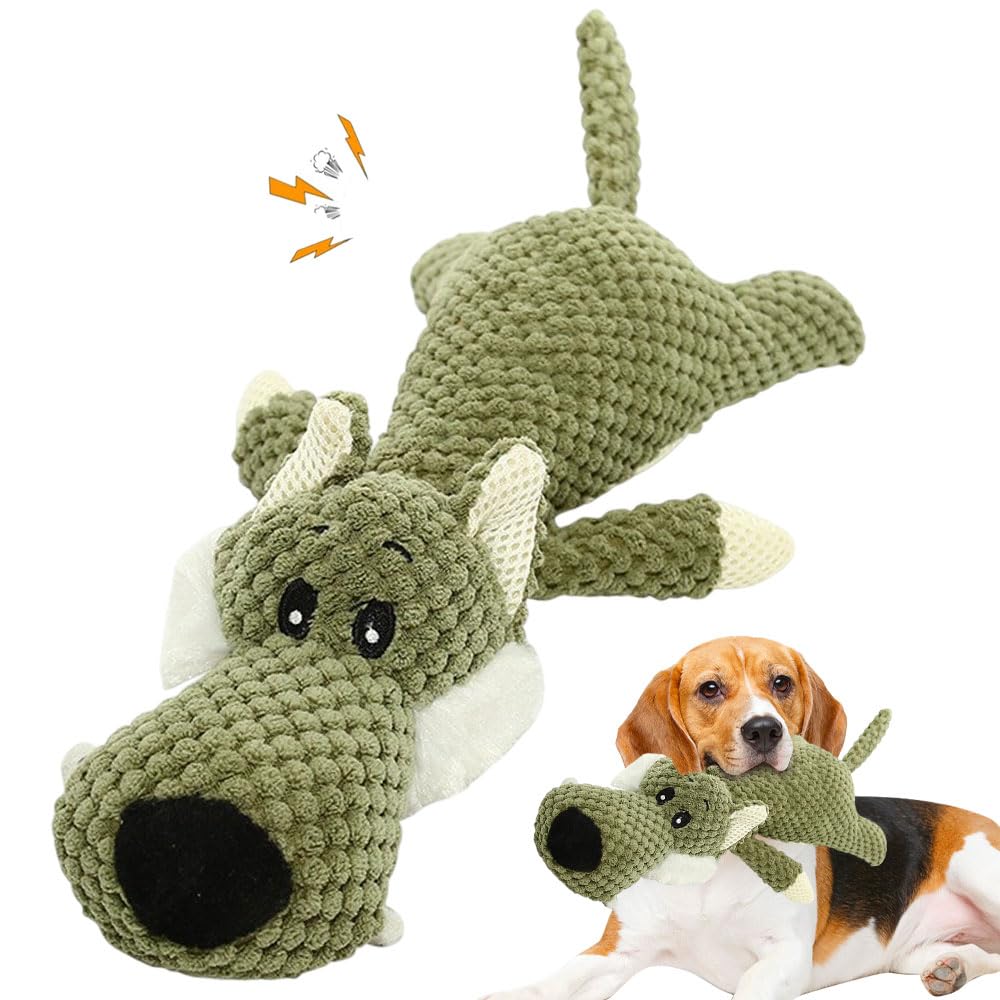 Generic Dog Plush Squeaky Toy, Wolf, Perfect for Small, Medium & Large Dogs