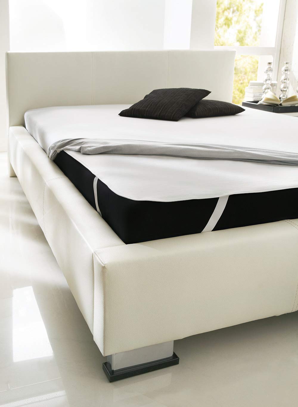 Dormisette Q60 Wasserdichte Matratzenauflage für Kindermatratzen, 70/140 cm, Baumwolle/Reinweiß