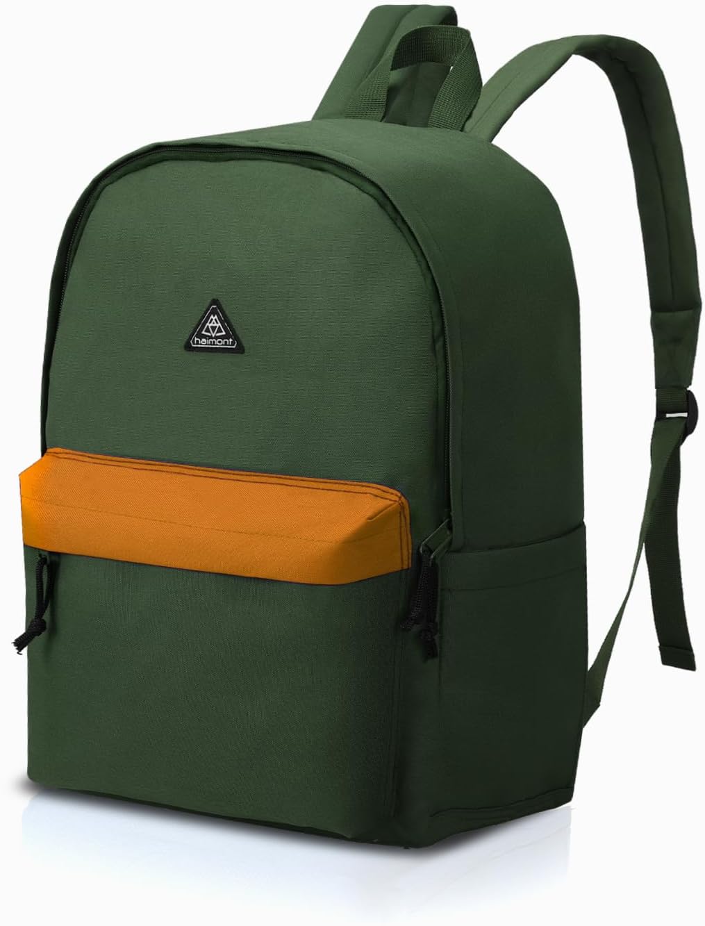 Haimont Classic Basic Backpack for Women and Men 20L, Bookbag for Travel, Casual Daypack for Friends, Army Green