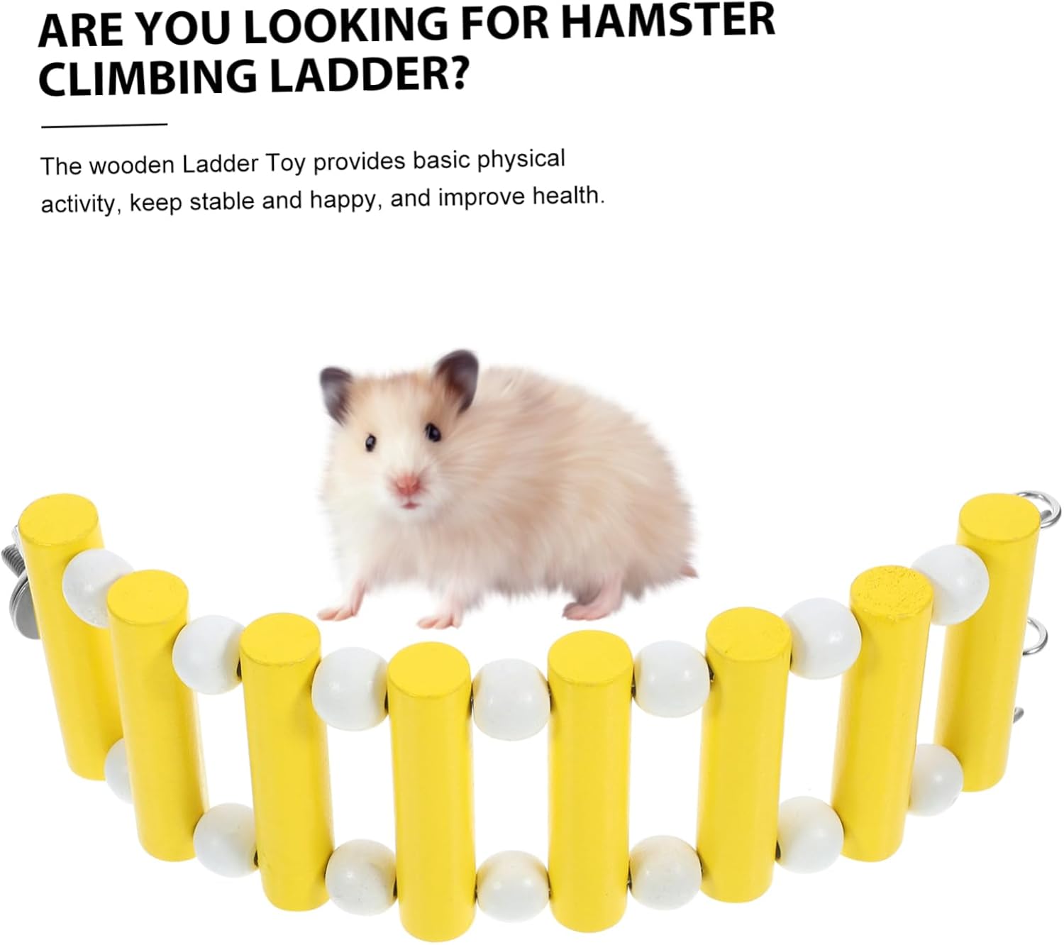 BESPORTBLE 5pcs Wooden Hamster Ladder Toy Climbing Bridge for Small Animals for Hamsters Rats and Other Pets Easy to Install