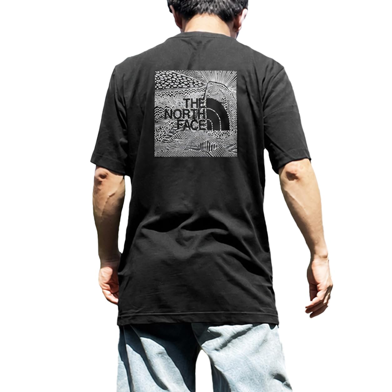 Amazon | [ザノースフェイス] Tシャツ メンズ 半袖 バックプリント 