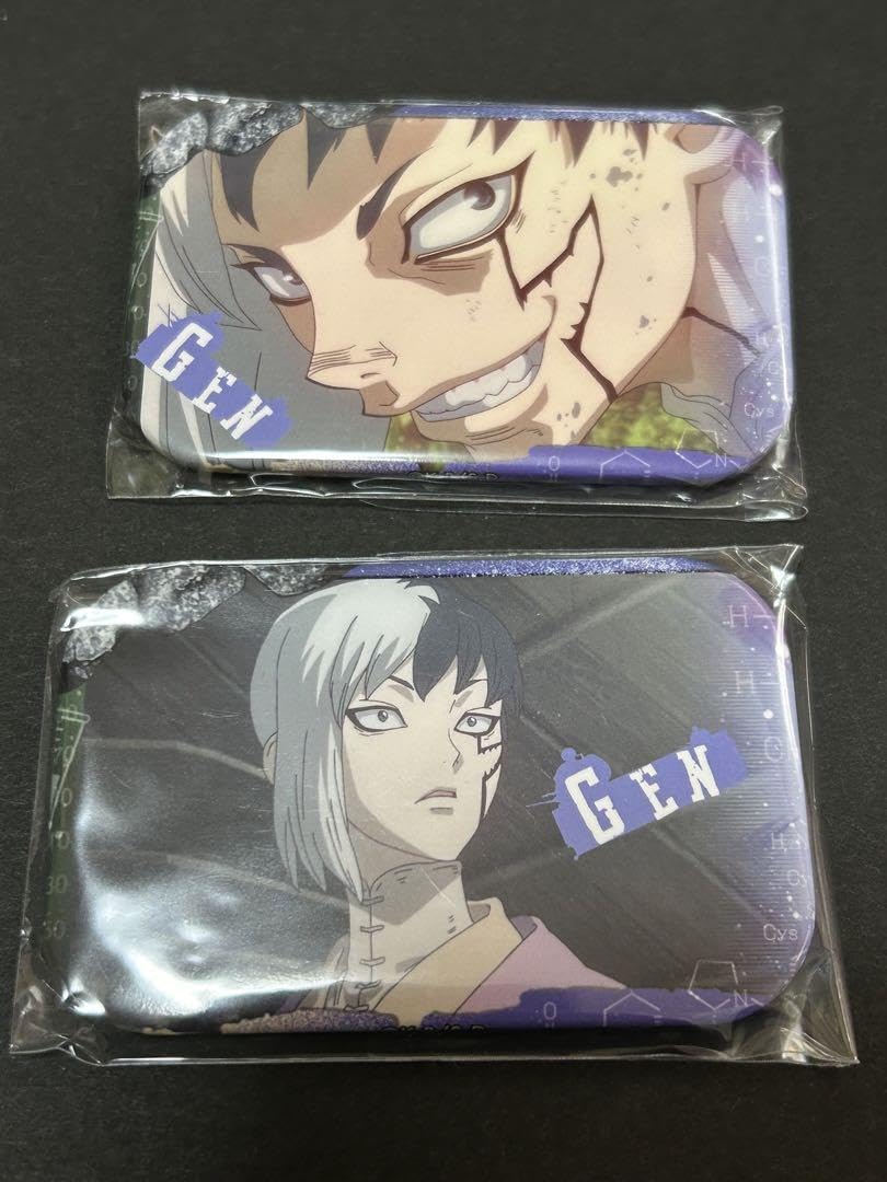 Dr.stone あたりつき缶バッジ まるかく エンスカイ 当選品 あさぎり