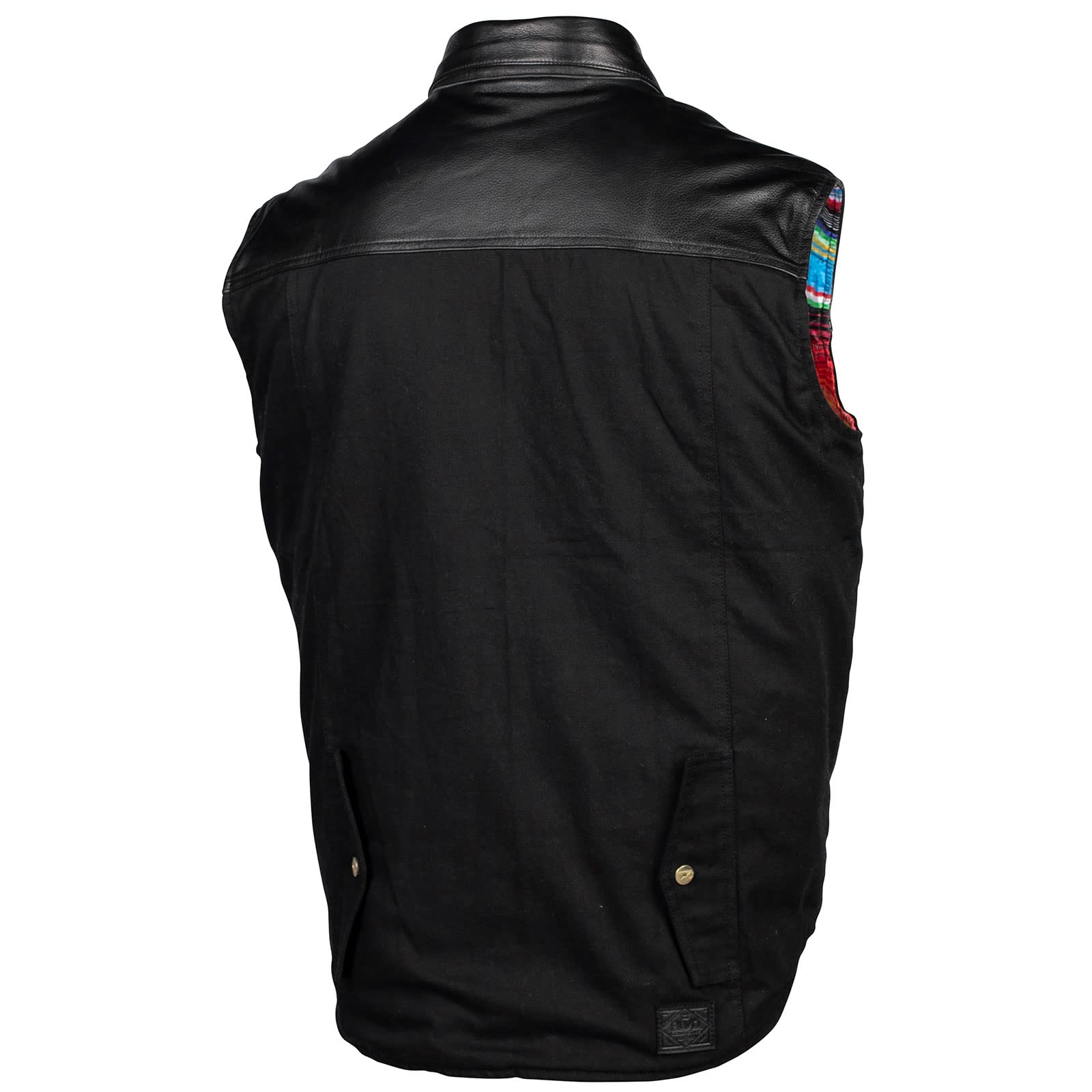 Cortech Bandito Leather Men's Street Motorcycle Vest - Black/Medium