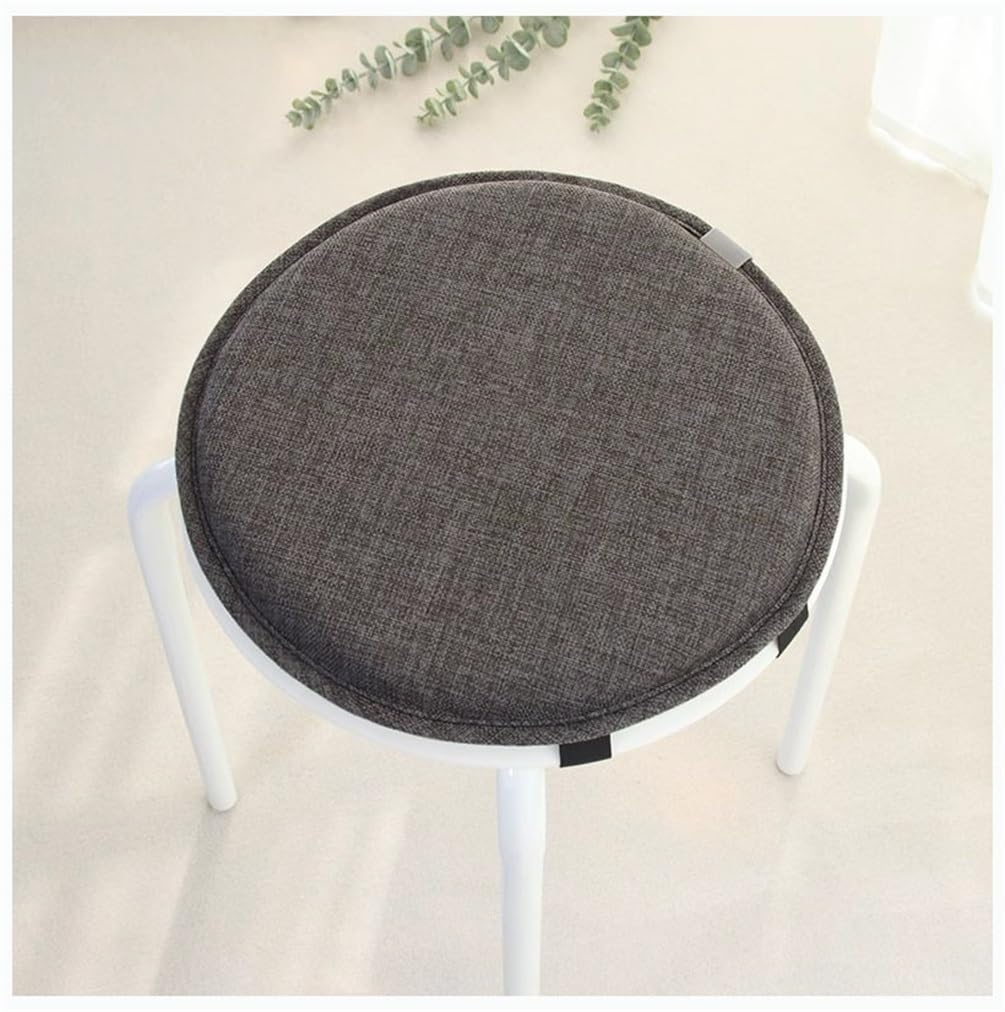 SVFOEBJM Chair Cushions for Dining Chairs 28cm/30cm/33cm/35cm/40cm/45cm Chair Pad Round Stool Cushion Non-Slip Round Seat Cushion with Ties