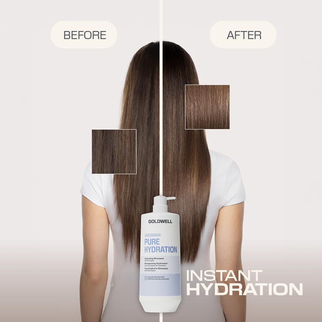 Goldwell Dualsenses Pure Hydration Hydrating Shampoo 1L Dry Hair image 4