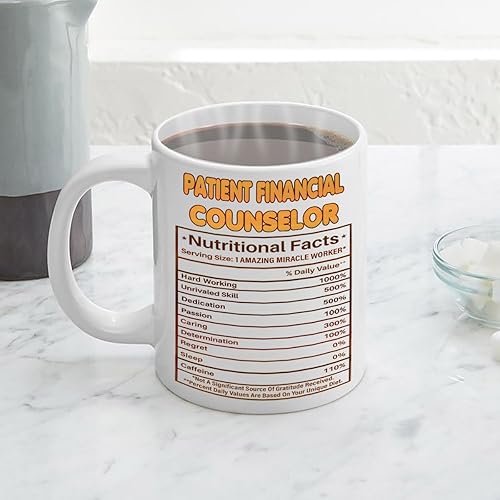 Miniatura 4 de MONIZILUCKY Patient Financial Counselor Mug Gifts Bulks For Office Women Men Work Friends Coworker, 11oz White Ceramic Coffee Mug Driking Coffee Cup
